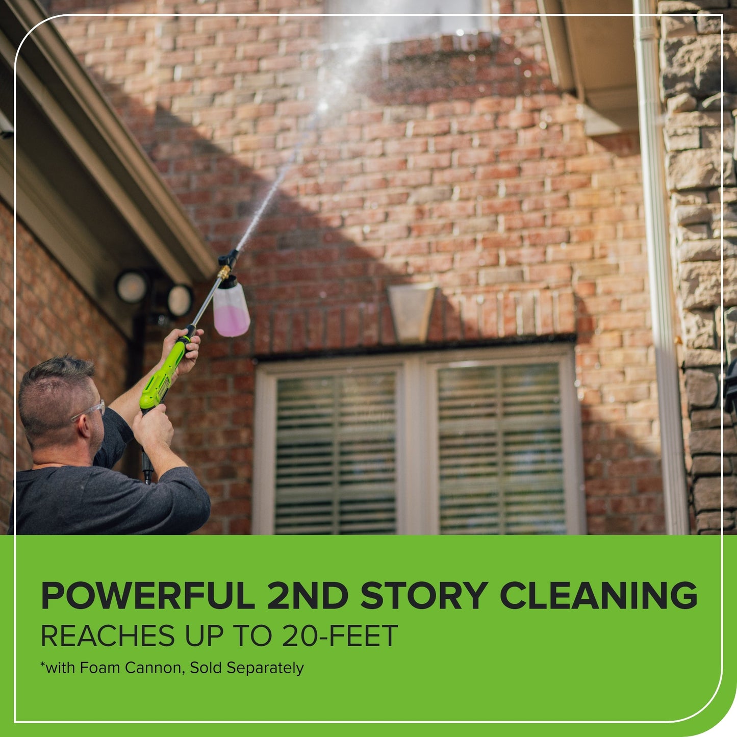 Greenworks Corded/60V 3000-PSI 2.0 GPM Electric Pressure Washer w/ (2) 5.0Ah Batteries & Dual-Port Charger - 5128202