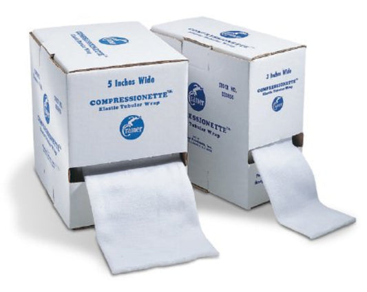 Patterson Medical Compressionette - Elastic Tubular Support Bandage 3 Inch X 11 Yard Standard Compression Pull On White NonSterile - 33850