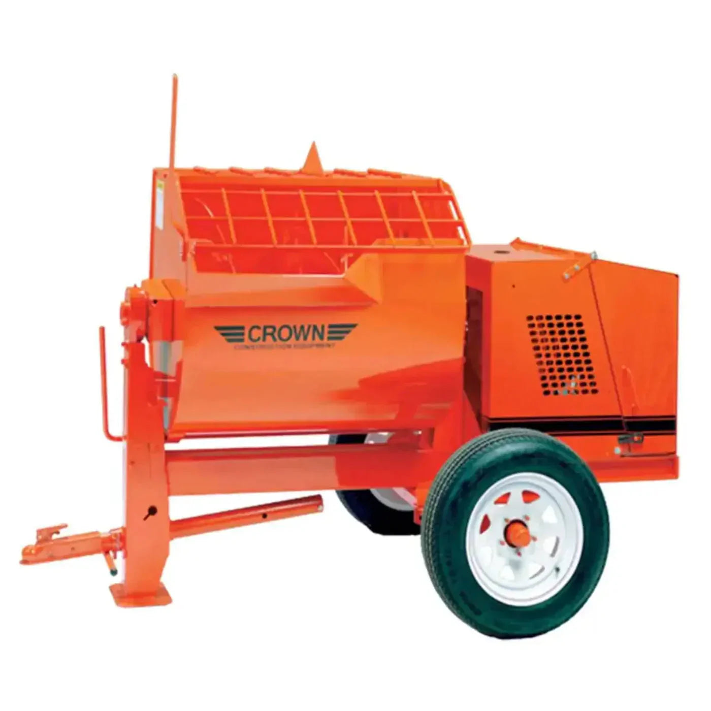 Crown 12S Towable Mortar Mixer - 1097-3hp Electric-Pintle