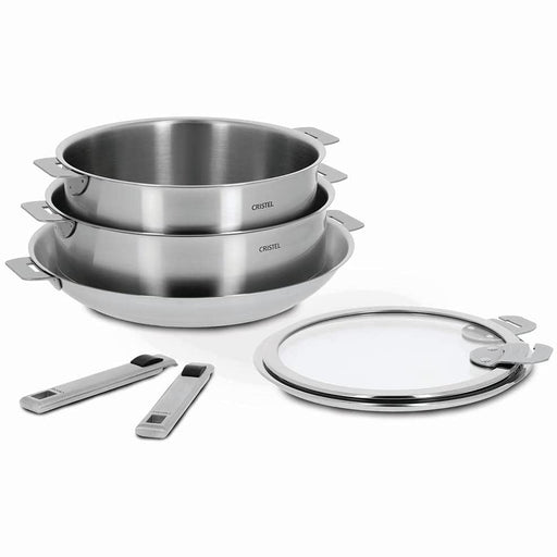 Cristel Strate Stainless-Steel 7 Piece Cookware Set - STQL7KSAS