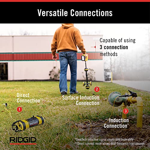 RIDGID SeekTech ST-305 Line Transmitter, Line Tracer and Underground Line Locator,Yellow,Small - 21898