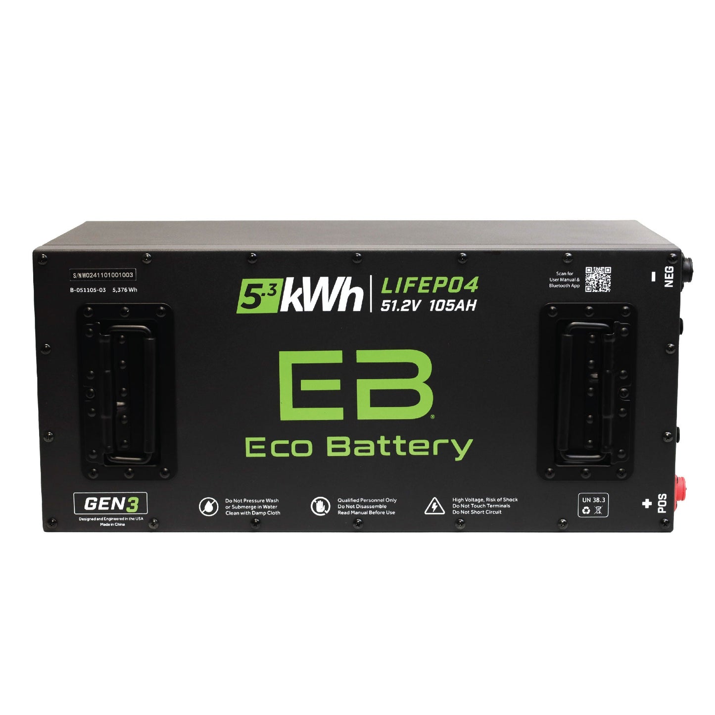 Eco Battery 51V 105AH Skinny Battery Bundle / Advanced EV Advent / 2022-24 - B-3351