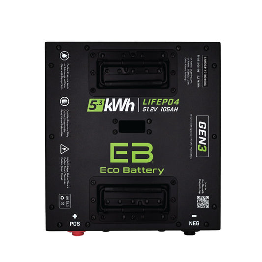 Eco Battery 51V 105AH Thru-Hole Battery Bundle / Advanced EV EV1 / 2021-23 (ADEV MCU) - B-3342
