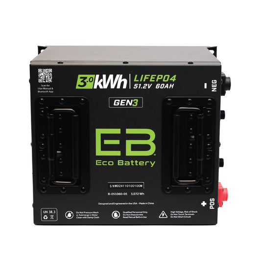 Eco Battery 51V 60AH Battery Bundle / Yamaha Drive 1 & 2 / 2011+ - B-3516