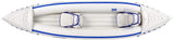 Sea Eagle 370 Inflatable Portable Sport Kayak Canoe 3 Person Pro Package With Paddles White Blue New - SE370K_P