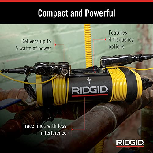 RIDGID SeekTech ST-305 Line Transmitter, Line Tracer and Underground Line Locator,Yellow,Small - 21898