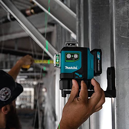 Makita 12V Max CXT Lithium‑Ion Cordless Self‑Leveling 360° 3‑Plane Green Laser Kit - SK700GDNAJ