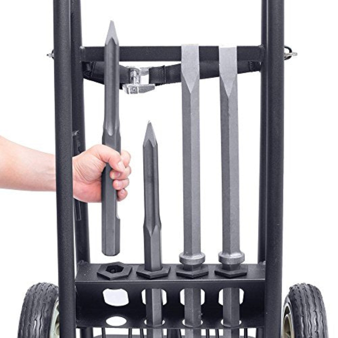 Makita (HM1812X3) 70lbs. Advanced AVT Breaker Hammer with 1-1/8 In. Hex, 4pc Steel, premium Cart - HM1812X3