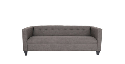 Modway Furniture 80" Charcoal Polyester Sofa with Sleek Black Legs - Luxurious Comfort & Contemporary Design Upgrade - 530467-HOMEROOTS