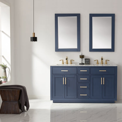 Altair Designs 60" Double Bathroom Vanity Cabinet Only - 531060-CAB-RB-NM