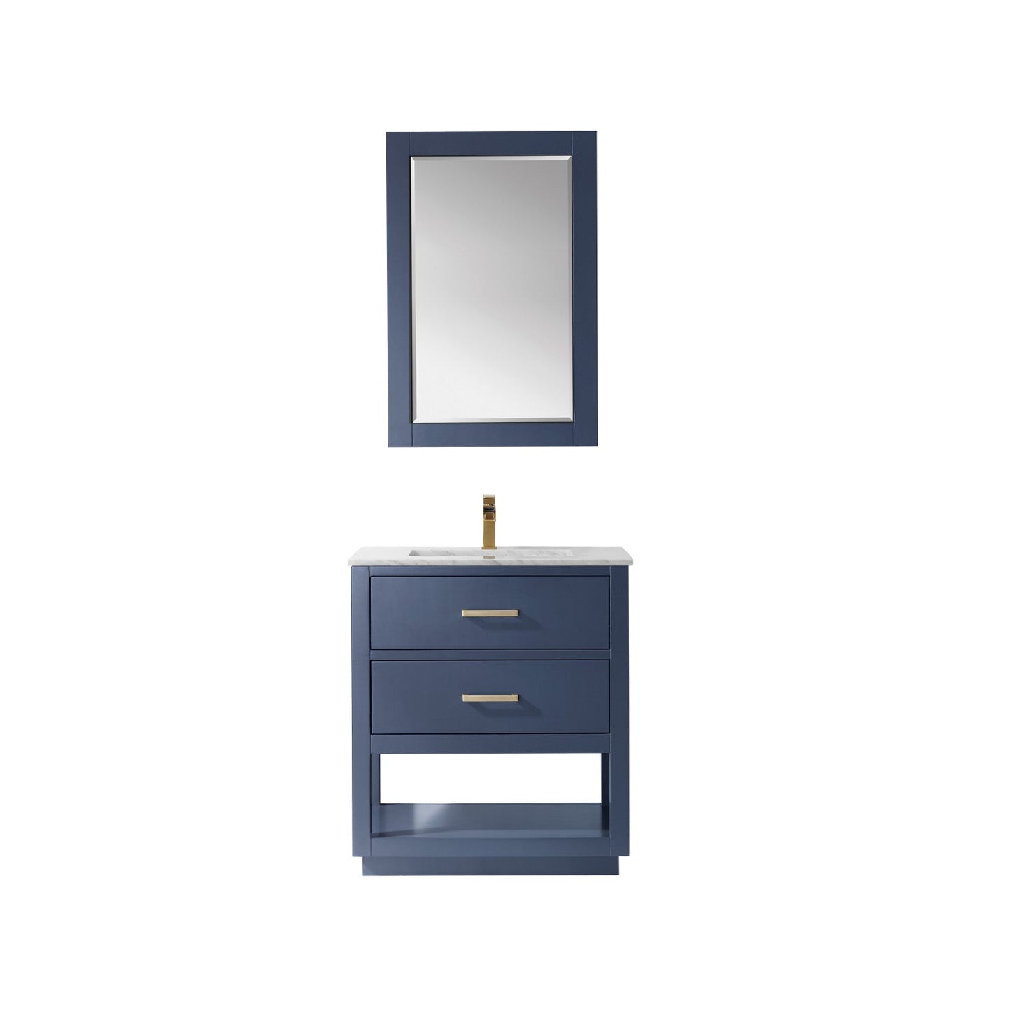 Altair Designs 30" single vanity with top - 532030-WH-CA