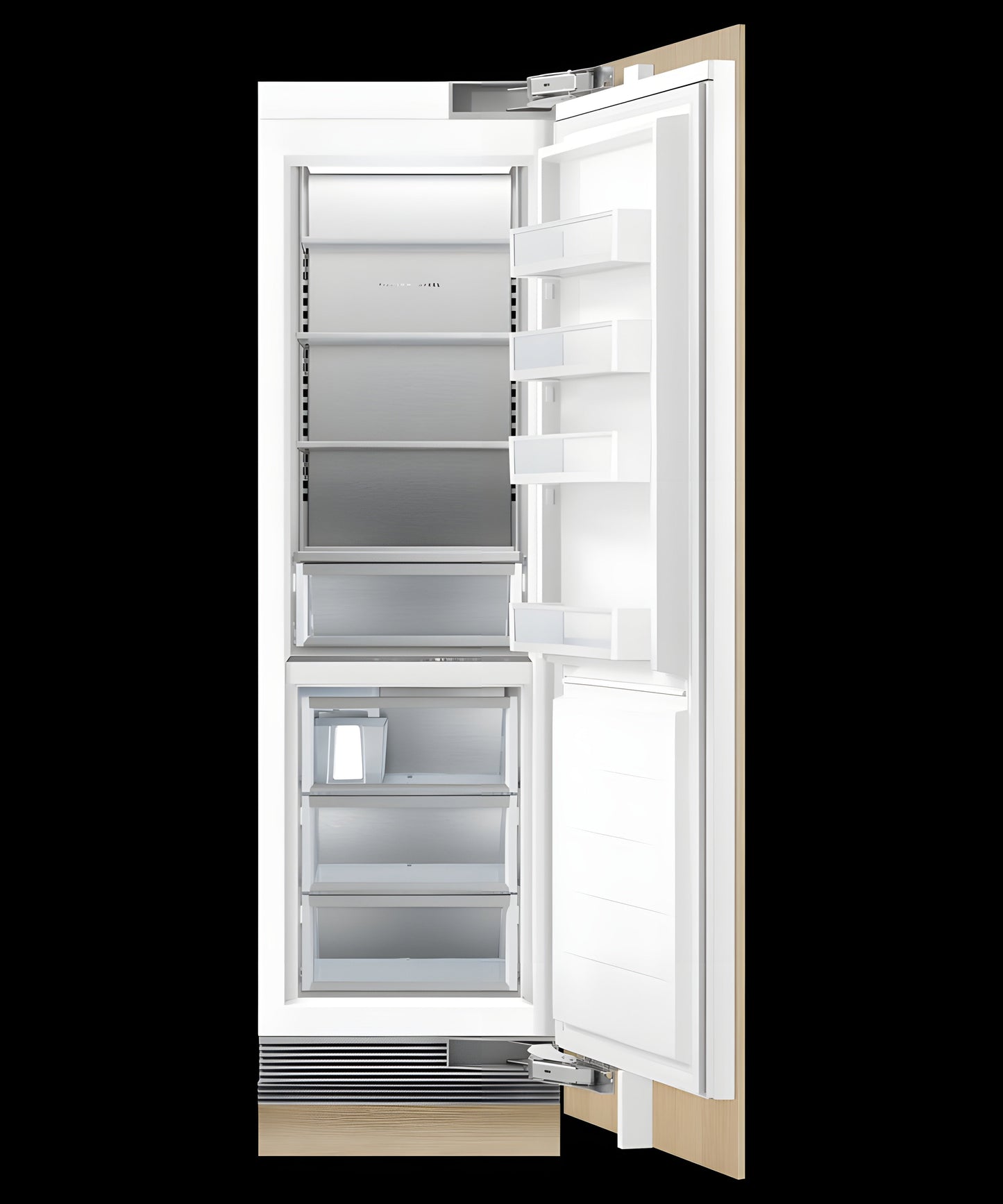 FISHER & PAYKEL RS2484WLUK1 Integrated Refrigerator Freezer, 24", Ice & Water - RS2484WLUK1-KT