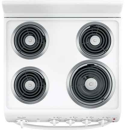 HOTPOINT RAS240DMWW Hotpoint 24" Electric Free-Standing Front-Control Range - RAS240DMWW-KT