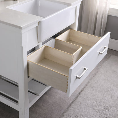 Altair Designs 36" single vanity with top - 537036-WH-AW-NM
