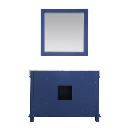 Altair Designs 48" single vanity with top - 539048-WH-CA-NM