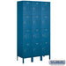 Salsbury 15" Wide Four Tier Standard Metal Locker - 3 Wide - 54365GY-U