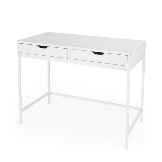 Butler Specialty Company Belka Desk with Drawers, White  - 5466304