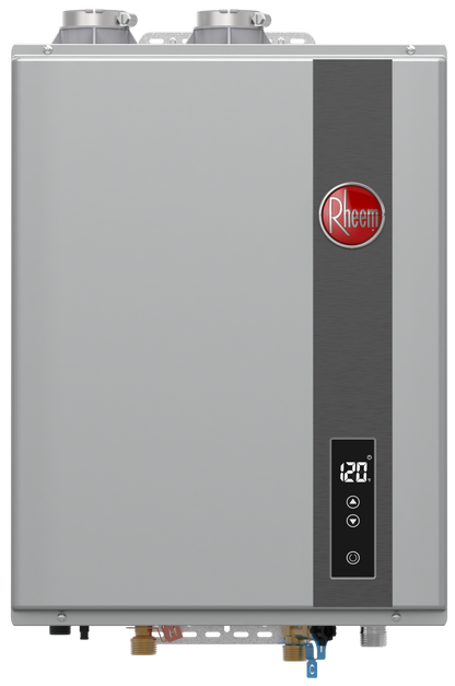 Rheem 120,000 BTU Indoor High-Efficency Condensing Direct Vent Natural Gas Tankless Water Heater Model RTGH-68DVLN-3 - RRTGH68DVLN3701169