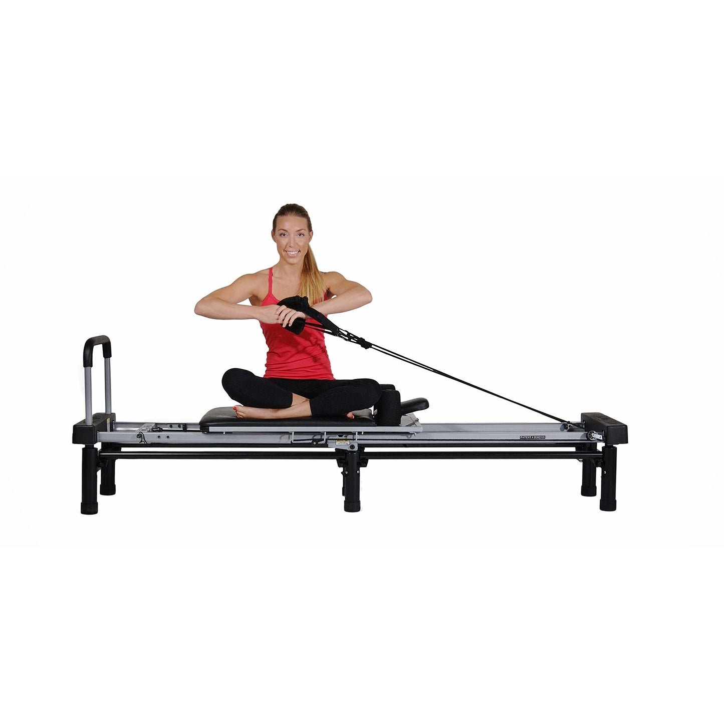 Stamina AeroPilates Reformer Board Whole Body Resistance Workout System, Black - 249424