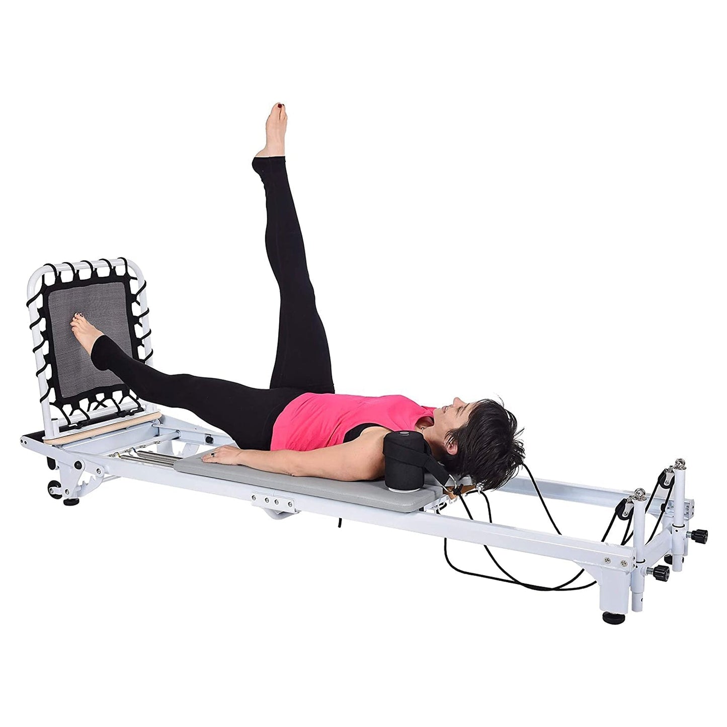 Stamina Products AeroPilates Precision Series Reformer Machine for Home Exercise Workouts, White -226529