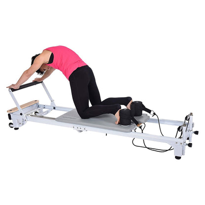 Stamina Products AeroPilates Precision Series Reformer Machine for Home Exercise Workouts, White -226529