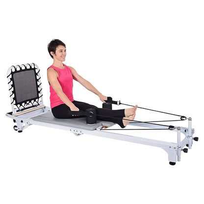Stamina Products AeroPilates Precision Series Reformer Machine for Home Exercise Workouts, White -226529