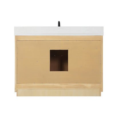 Altair Designs 48" single vanity with top - 550048-WP-AW-NM