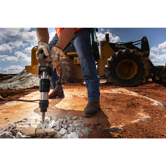 JET JCT-3620A 3" Stroke Round Shank 4-Bolt Pneumatic Chipping Hammer (D Handle) - JT9-550620