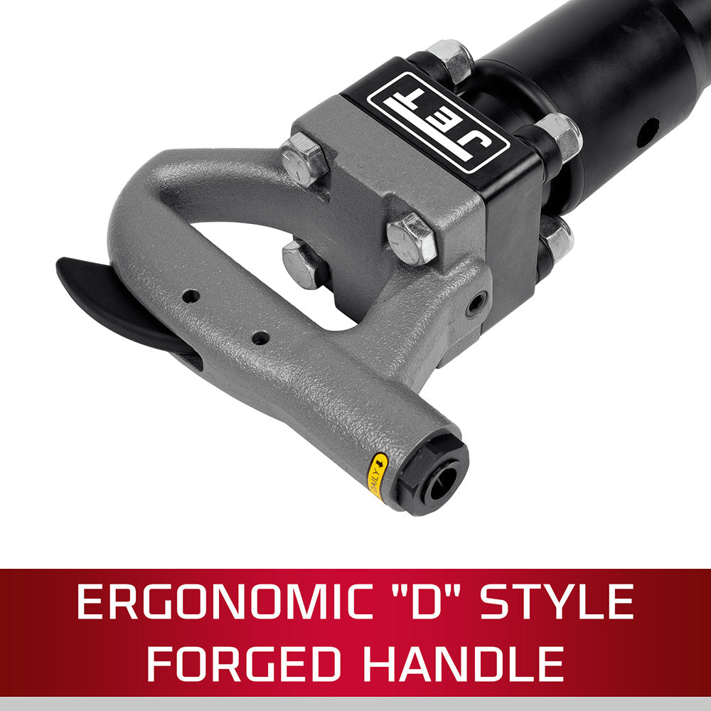 JET JCT-3621 3" Stroke Hex Shank 4-Bolt Pneumatic Chipping Hammer (D Handle) - JT9-550621