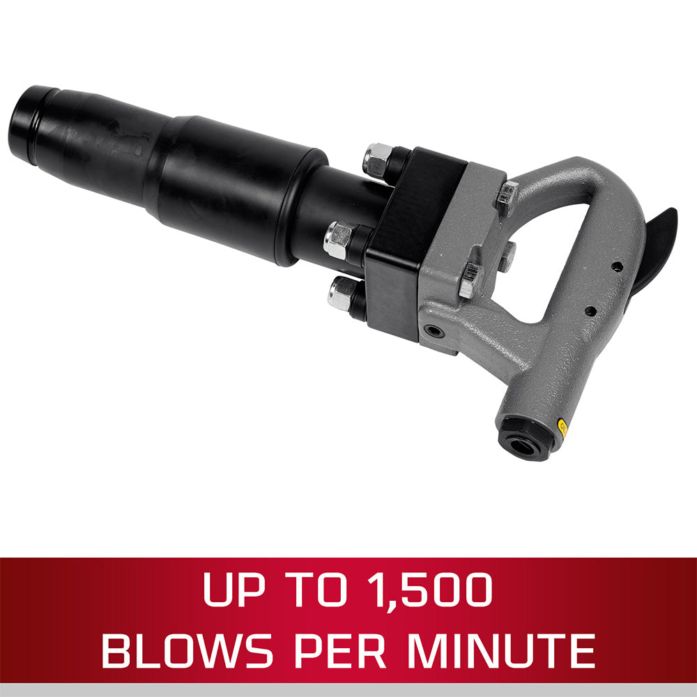 JET JCT-3622 4" Stroke Round Shank 4-Bolt Pneumatic Chipping Hammer (D Handle) - JT9-550622