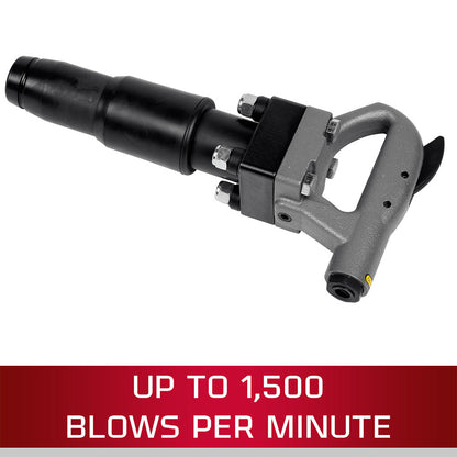 JET JCT-3622 4" Stroke Round Shank 4-Bolt Pneumatic Chipping Hammer (D Handle) - JT9-550622