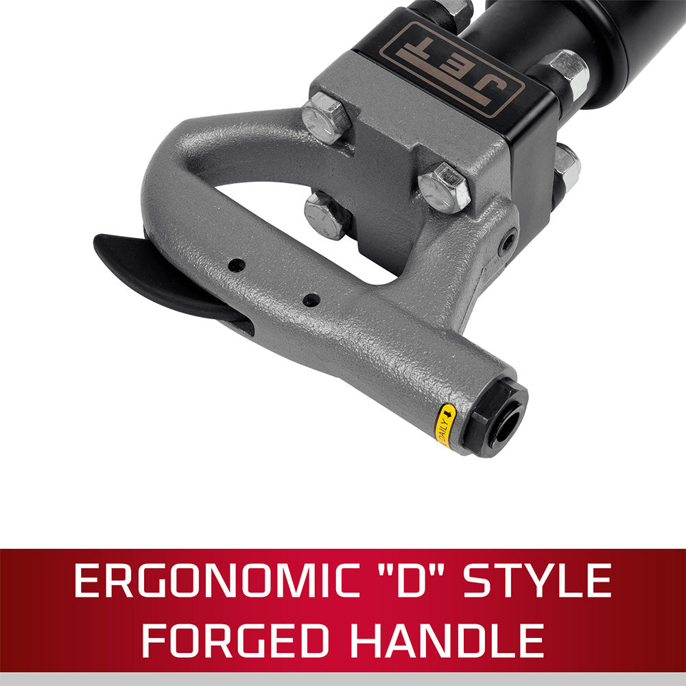 JET JCT-3623 4" Stroke Hex Shank 4-Bolt Pneumatic Chipping Hammer (D Handle) - JT9-550623