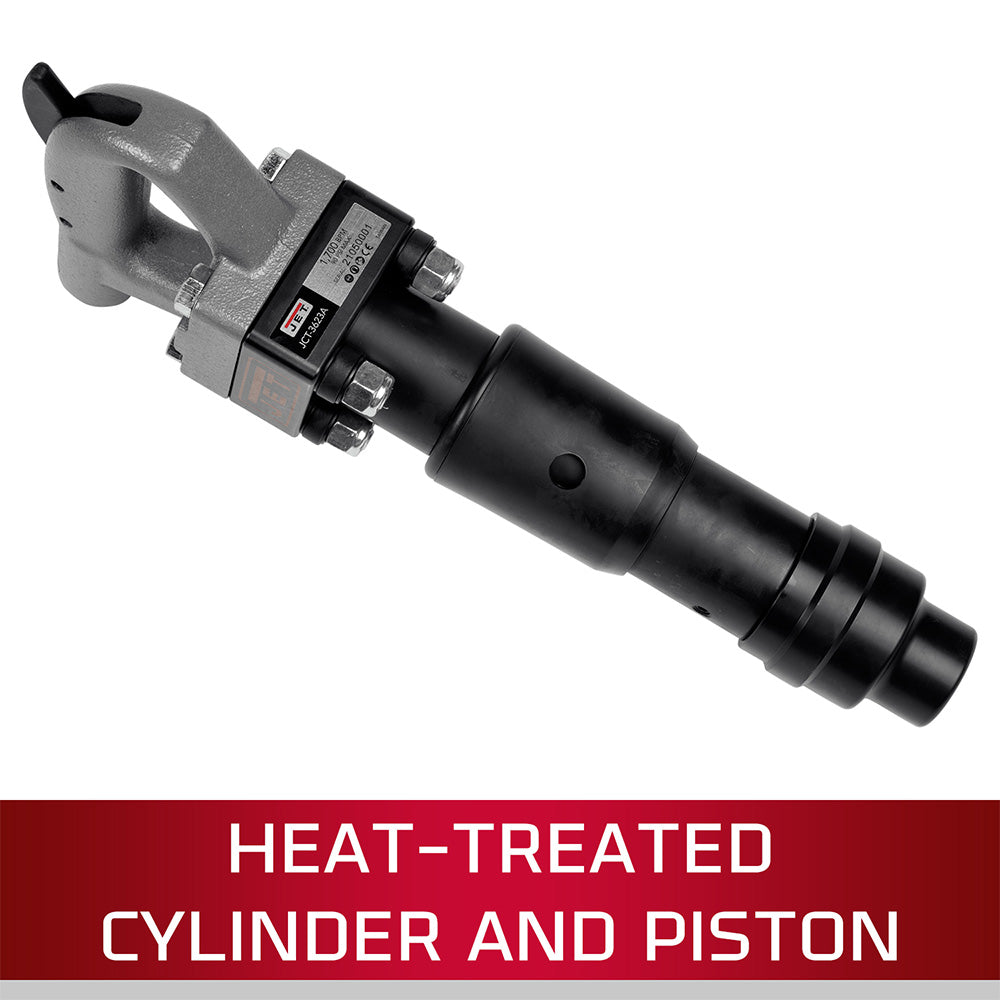 JET JCT-3623 4" Stroke Hex Shank 4-Bolt Pneumatic Chipping Hammer (D Handle) - JT9-550623