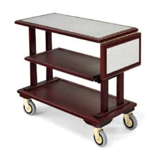 Forbes Industries 5538 18" Hardwood Service Cart - Open W/Solid Wood - 5538