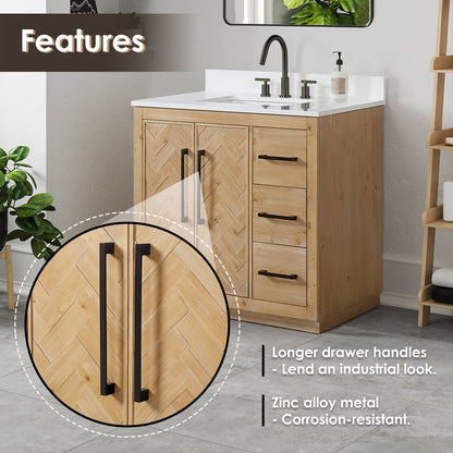 Altair Designs Bellavia 36" single vanity with top - 559036-WF-GW-NM