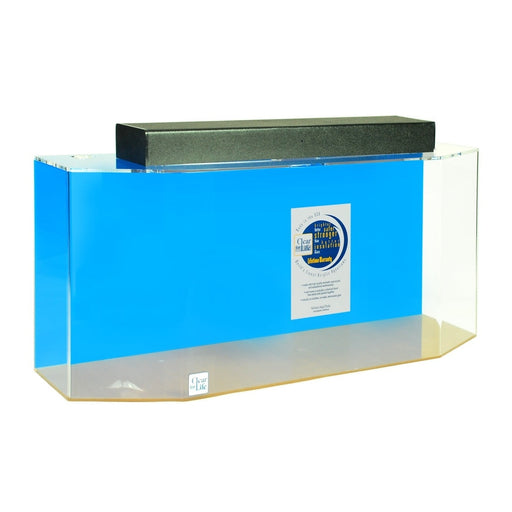 Clear for Life Acrylic Flat Back Hexagon UniQuarium Aquarium - 20 Gallon - 20G FBH U