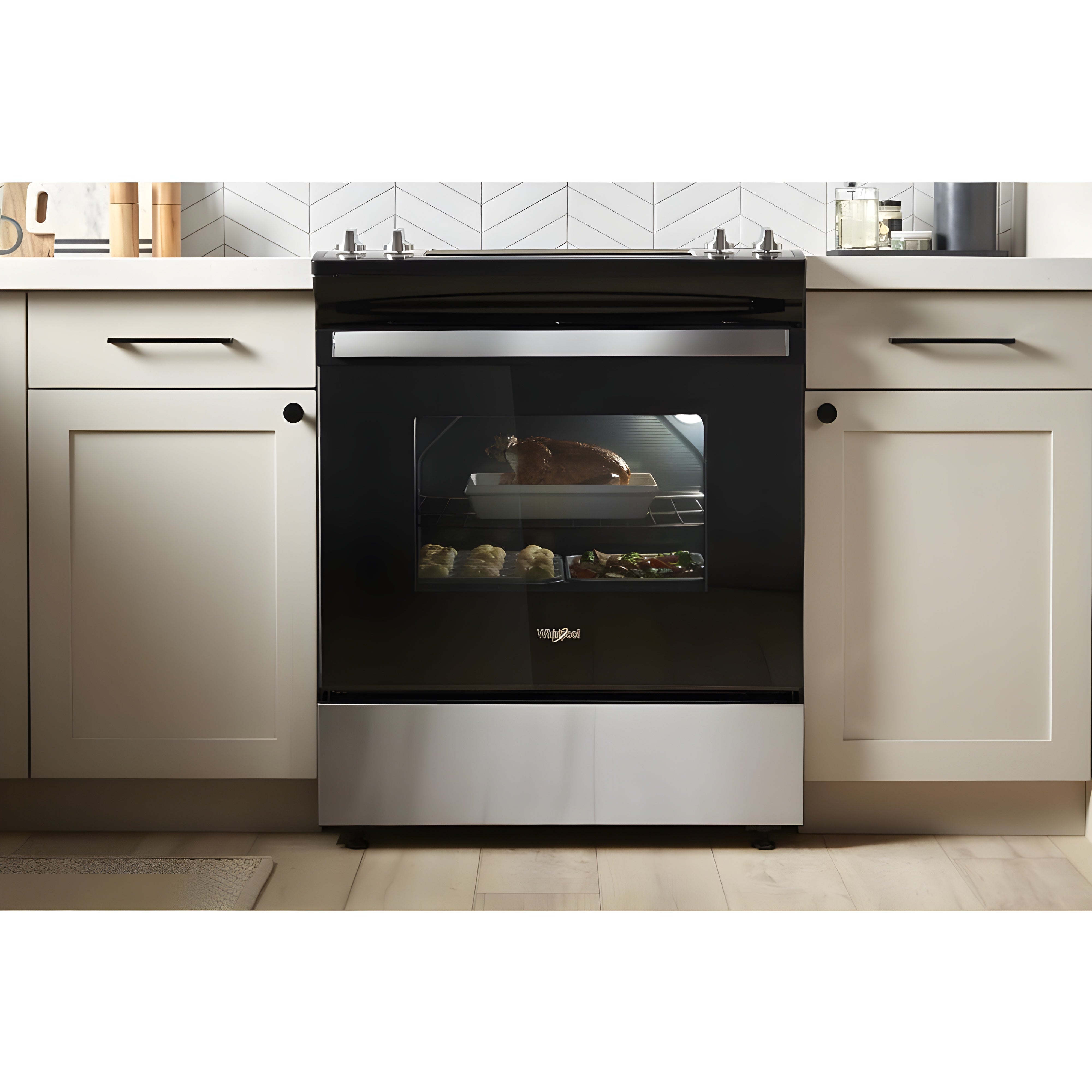 WHIRLPOOL WEC310S0LW 4.8 Cu. Ft. Whirlpool® Electric Range with Frozen Bake™ Technology - WEC310S0LW-KT