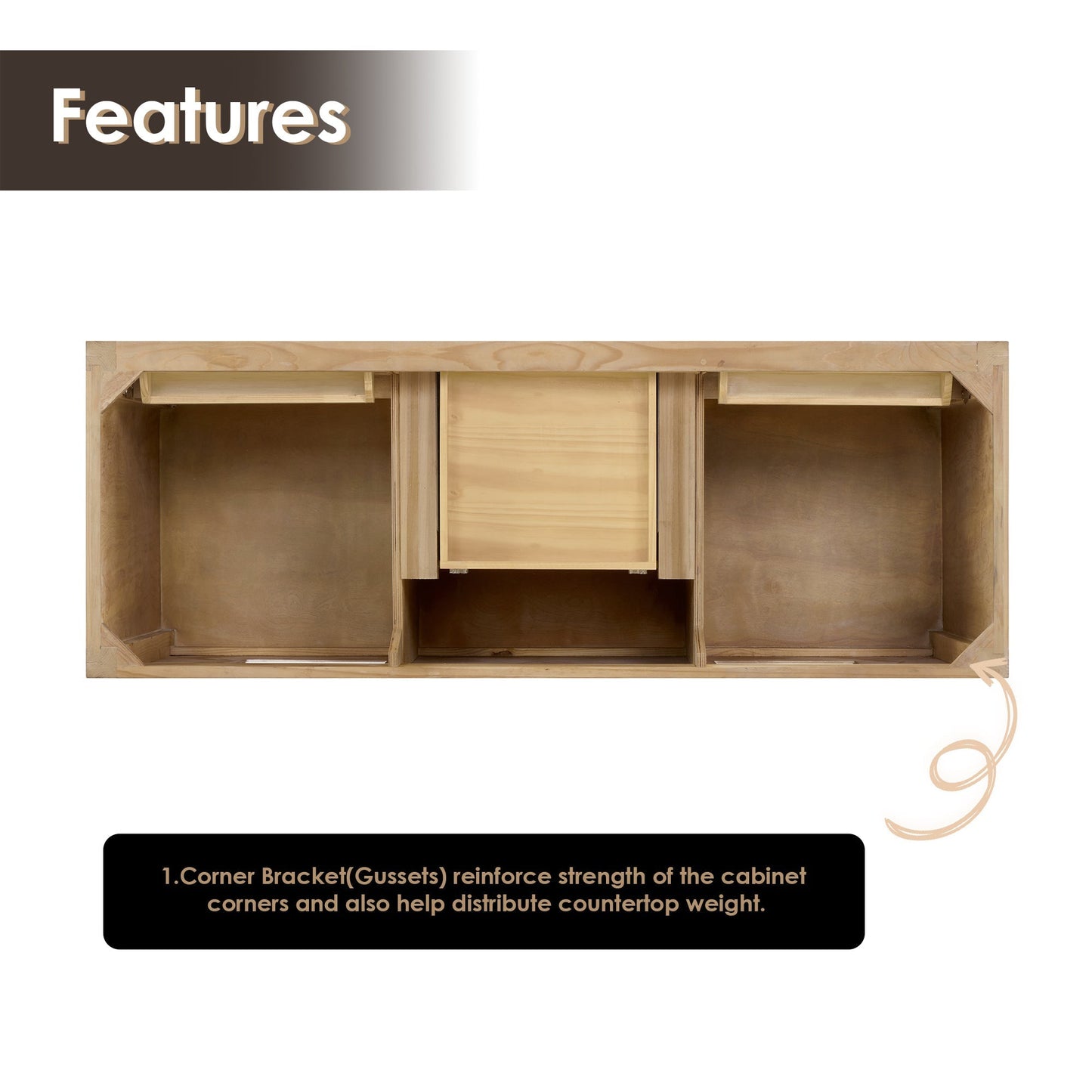 Altair Designs Solana 60" double vanity with top - 560060-WF-CWQ-NM