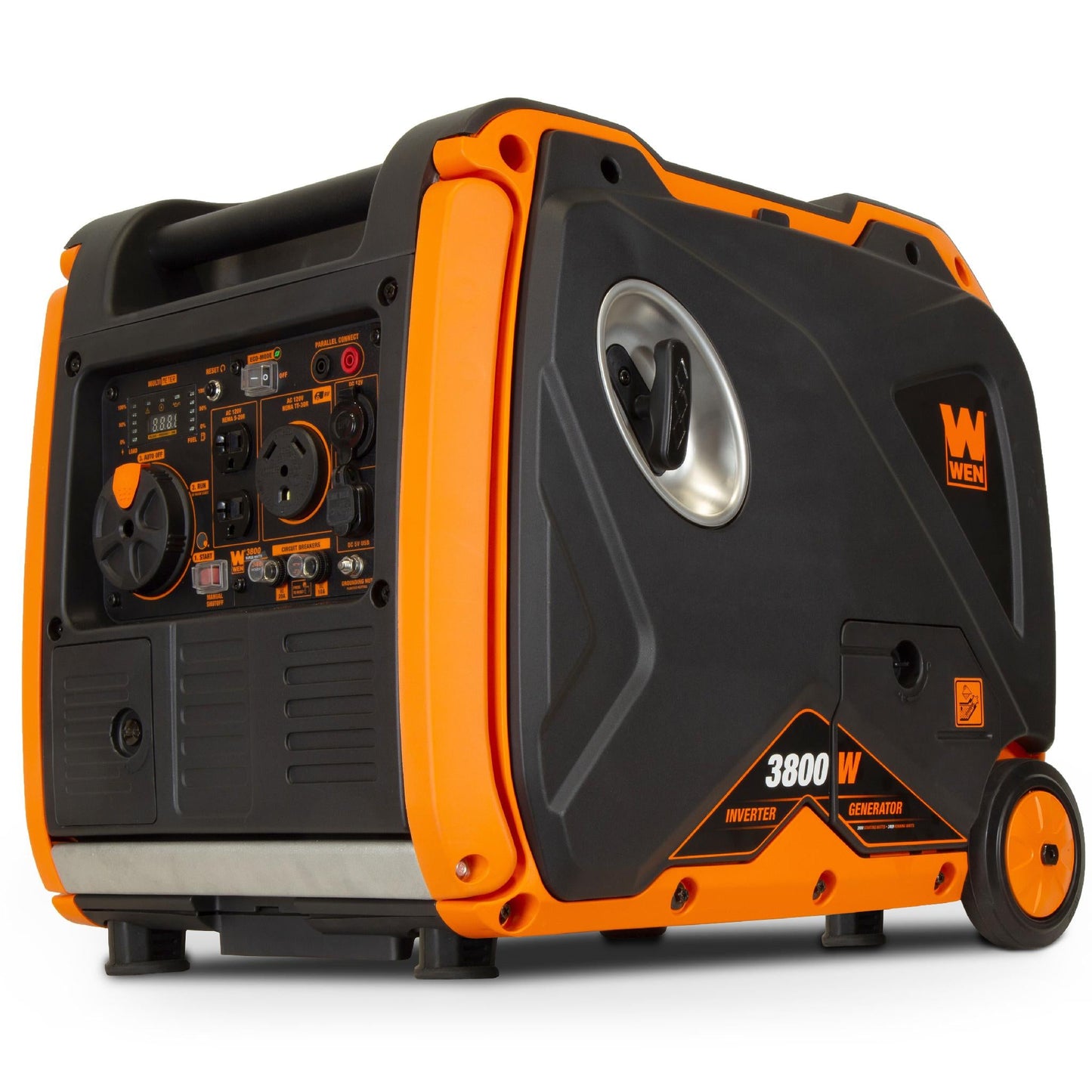 WEN 56380i Super Quiet 3800-Watt RV-Ready Portable Inverter Generator with Fuel Shut-Off and Electric Start - 56380i