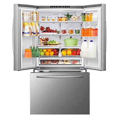 MORA - 26.6cu. ft. Standard Depth French Door Refrigerator - Stainless Steel - MRF266N6CSE