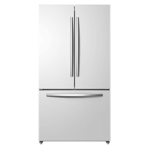 MORA - 26.6cu. ft. Standard Depth French Door Refrigerator - White - MRF266N6CWE