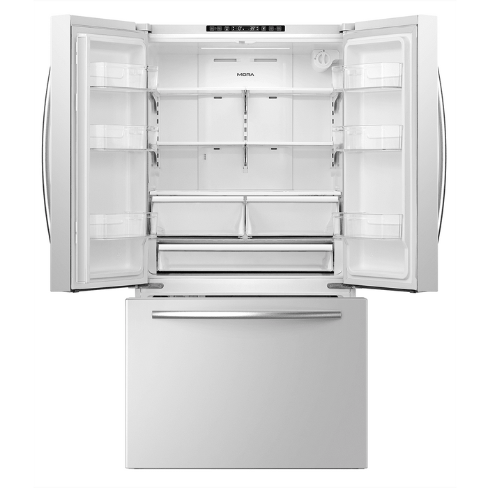 MORA - 26.6cu. ft. Standard Depth French Door Refrigerator - White - MRF266N6CWE