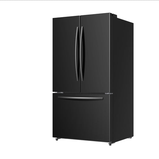 MORA - 26.6cu. ft. Standard Depth French Door Refrigerator - Black - MRF266N6CBE