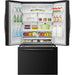 MORA - 26.6cu. ft. Standard Depth French Door Refrigerator - Black - MRF266N6CBE