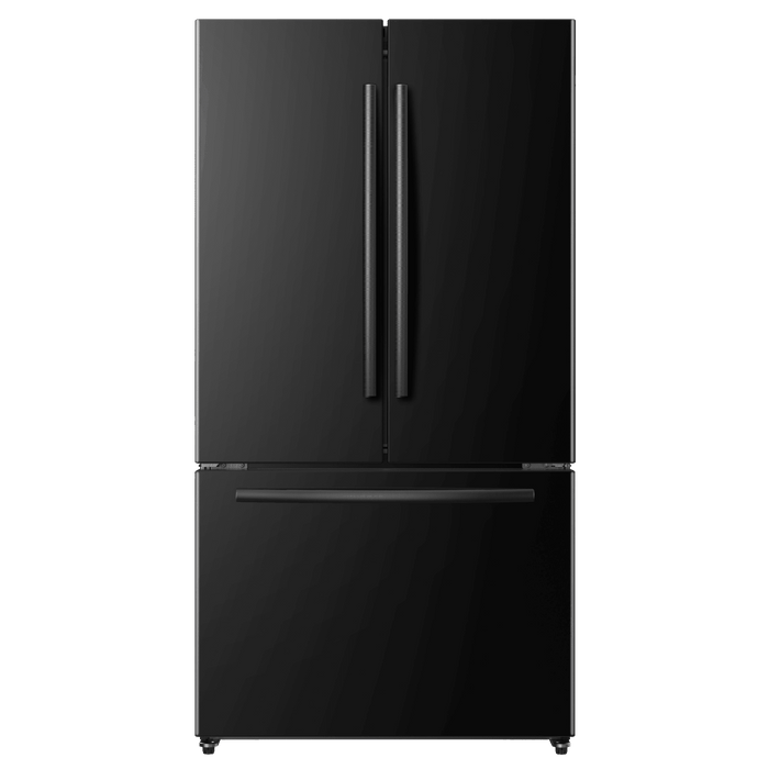 MORA - 26.6cu. ft. Standard Depth French Door Refrigerator - Black - MRF266N6CBE