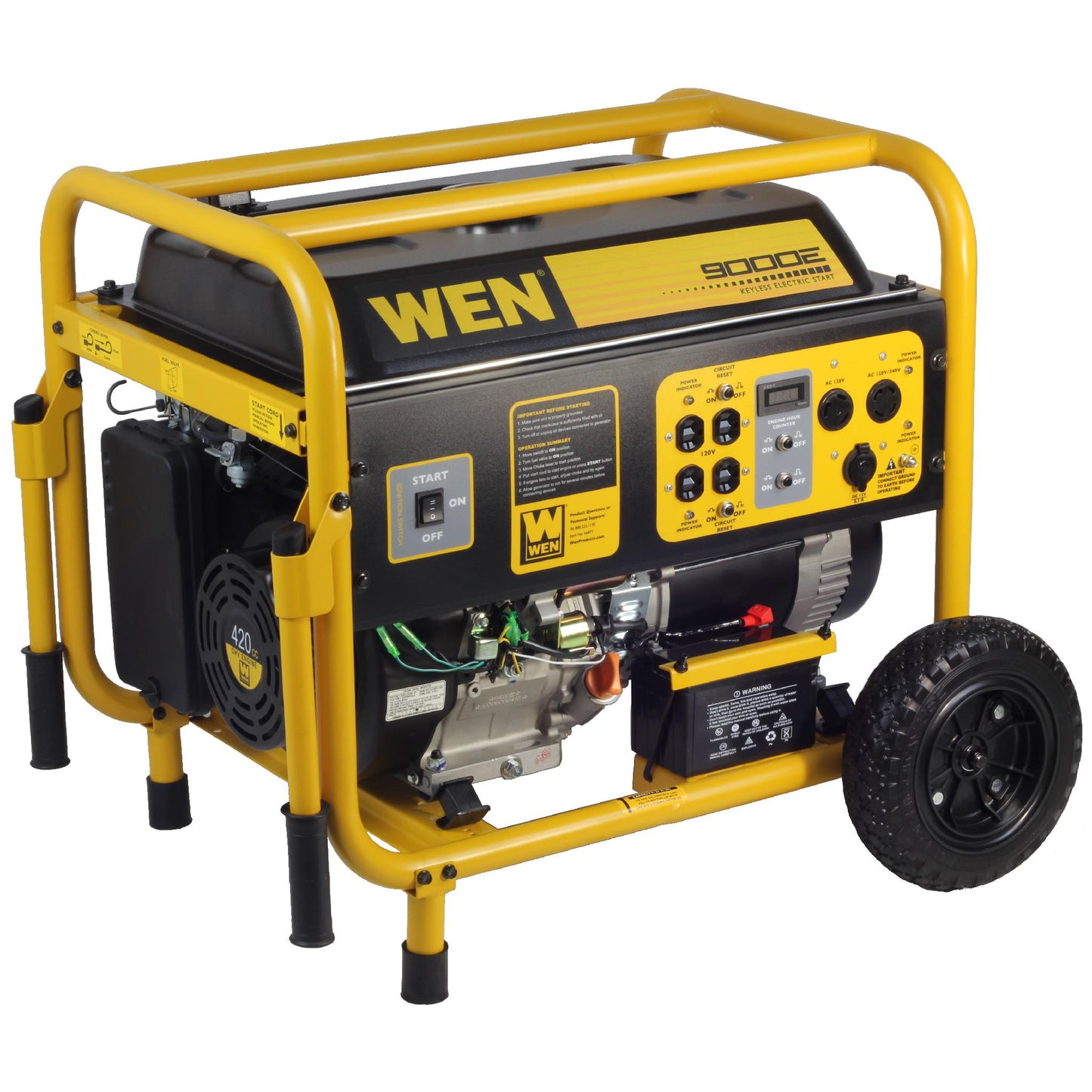 WEN 9000 Watt Electric Start Generator - 56877