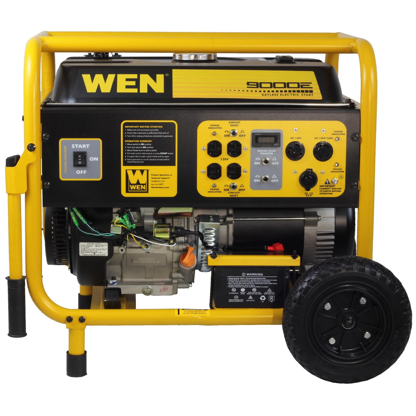 WEN 9000 Watt Electric Start Generator - 56877
