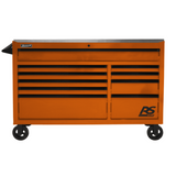 Homak  54" RS Pro 10 Drawer Rolling Cabinet with Stainless Steel Top - BK04054014
