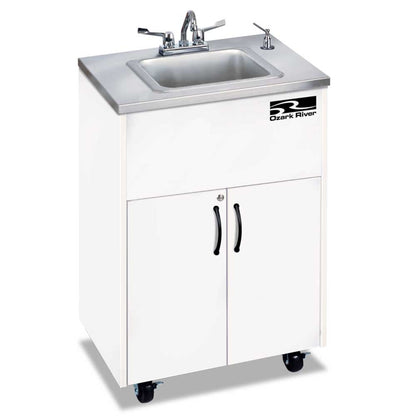 Forbes Industries 5746 18" Handwashing Cart - White Laminate Cabinet - 5746
