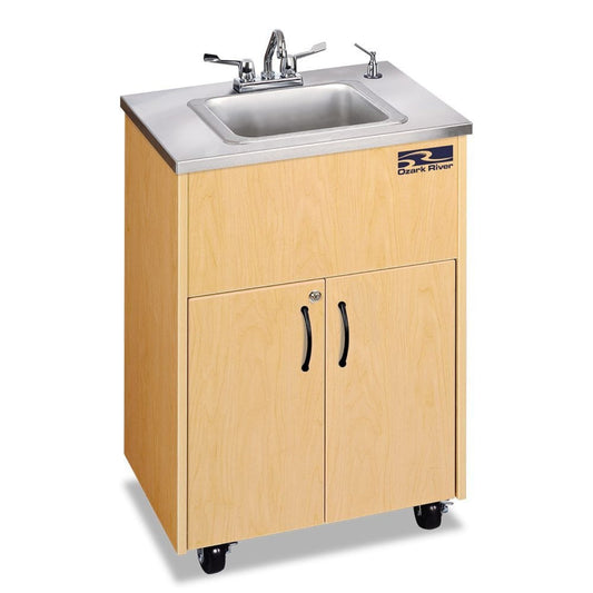 Forbes Industries 5746 18" Handwashing Cart - Maple Laminate Cabinet - 5746